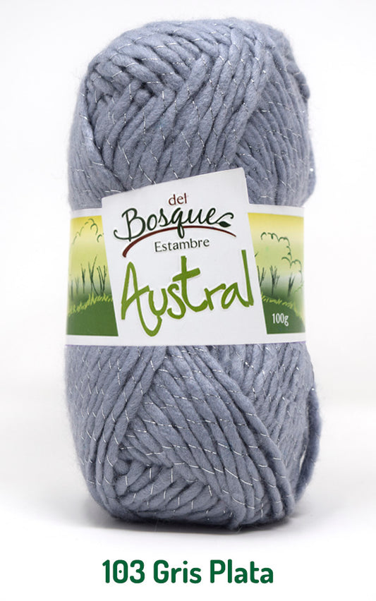 AUSTRAL 100 GRS GRIS PLATA 0103