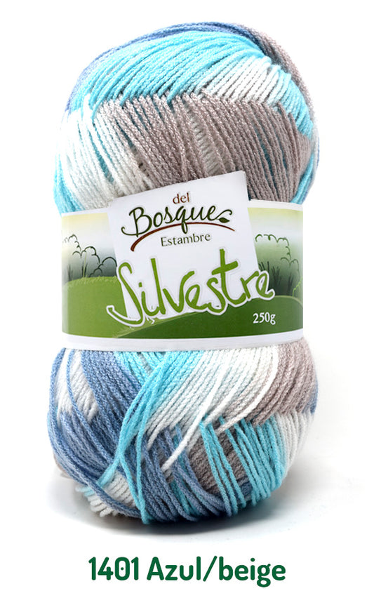 SILVESTRE 250 GRS AZUL/BEIGE 1401